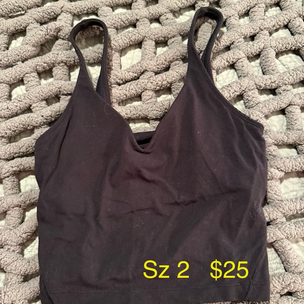 Black lululemon Align top